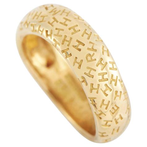 gold hermes seal|hermes gold rings.